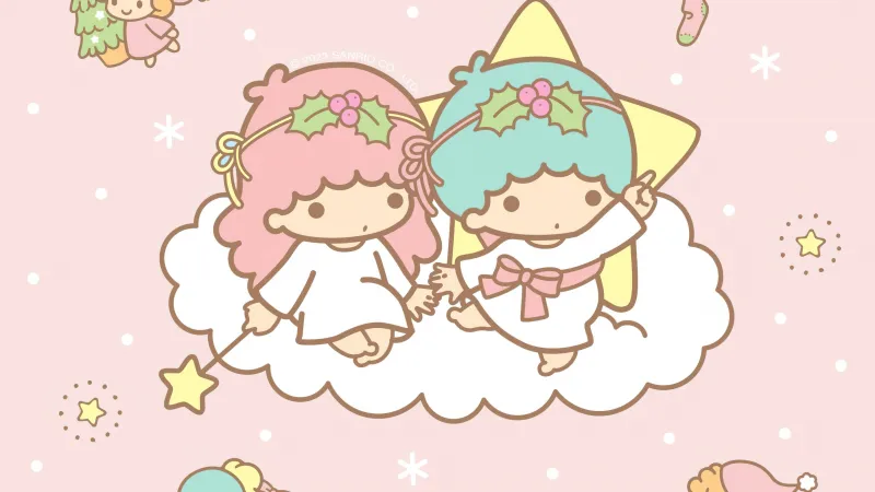 Little Twin Stars, Peach background