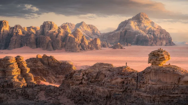 Wadi Rum wallpaper, Valley of the Moon, Jordan desert