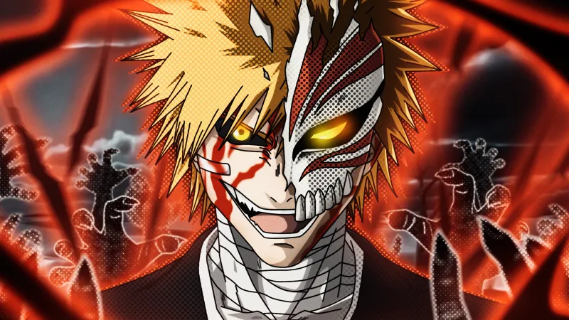 Ichigo Kurosaki, Artwork, Bleach, 5K wallpaper