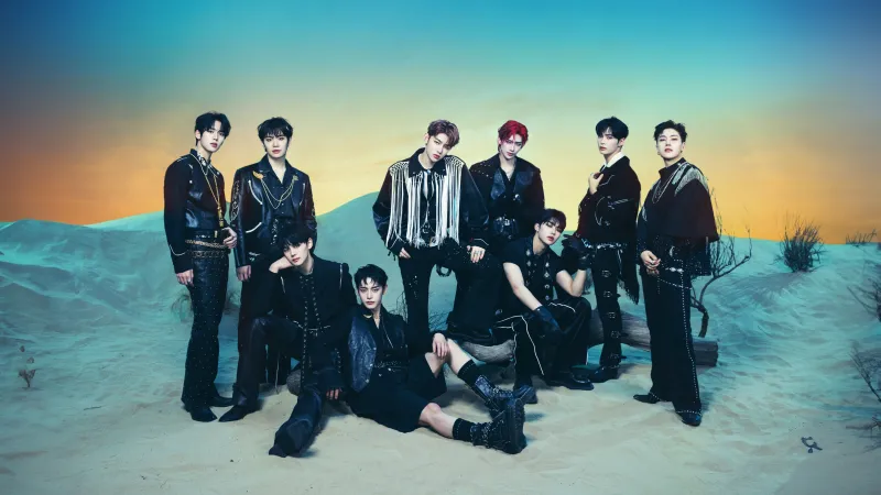 ZEROBASEONE, K-pop, Boy group, Desert concept photo, 5K wallpaper