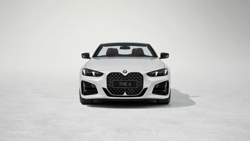 BMW 4 Series Convertible wallpaper, White, Front view, The 4, 2024