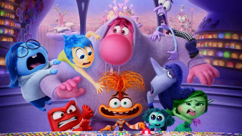 Inside Out 2 4K wallpaper, Movie poster, Animation movies, Pixar movies, 2024 Movies, Joy (Inside Out), Sadness (Inside Out), Anger (Inside Out), Fear (Inside Out), Disgust (Inside Out), Anxiety (Inside Out)