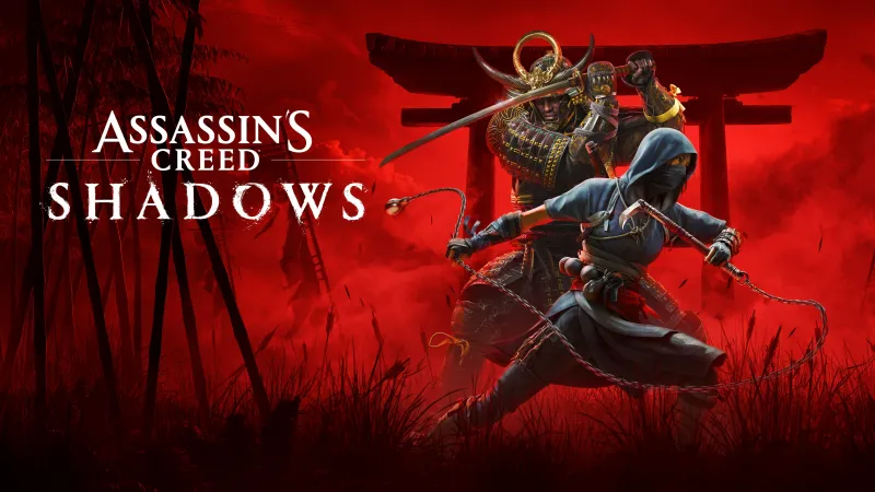 Assassin's Creed Shadows, official Game Wallpaper, Game Art, Naoe, Yasuke, 2024 Games, PC Games, PlayStation 5, Xbox Series X and Series S