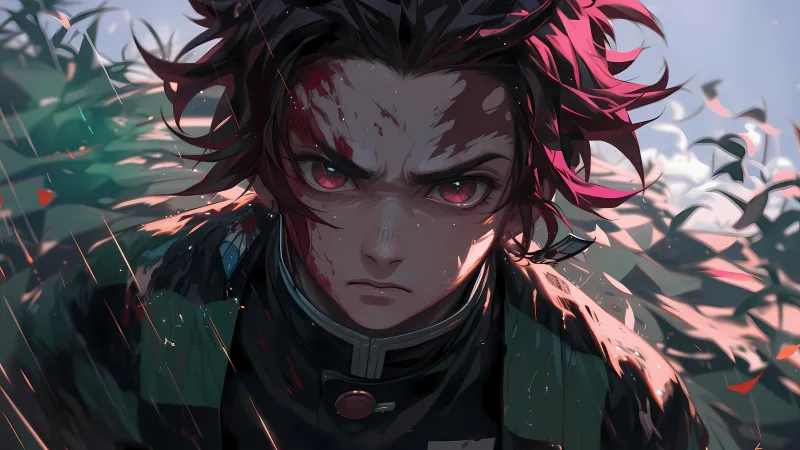 Tanjiro Kamado, 4K wallpaper, Closeup, Demon Slayer: Kimetsu no Yaiba