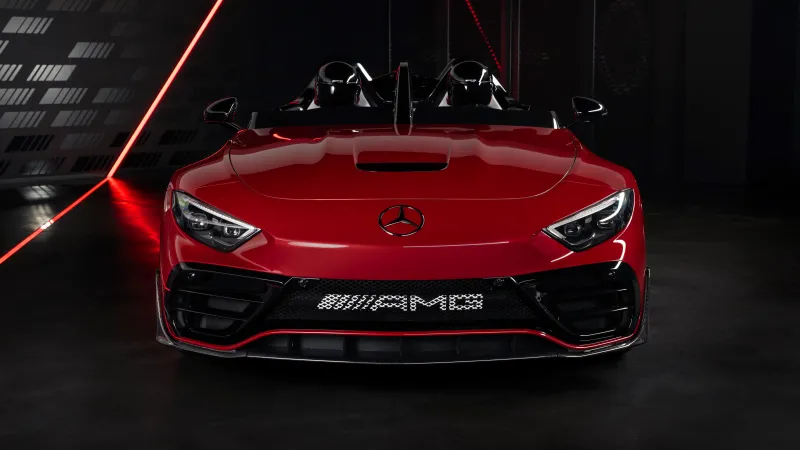 Concept Mercedes-AMG PureSpeed, 5K background, 2024, Red cars