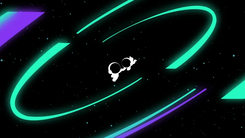 Cute astronaut Couple, Deep space, Black background, 5K, 8K wallpaper, Astronauts