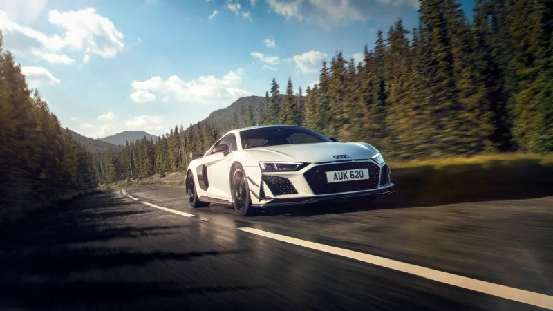 Audi R8 Coupé V10 GT RWD, CGI, Sports car wallpaper 4K