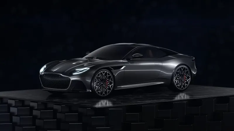 Aston Martin DBS Superleggera, Ultrawide, Dark background, 5K background