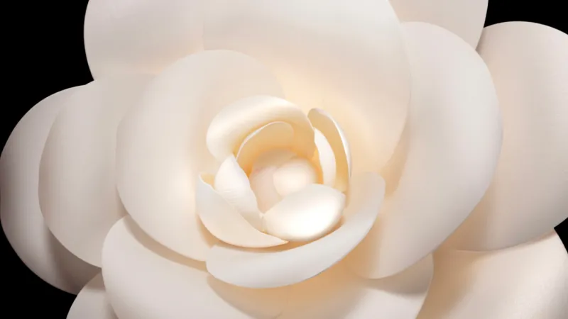 Honor Magic V Flip, White flower