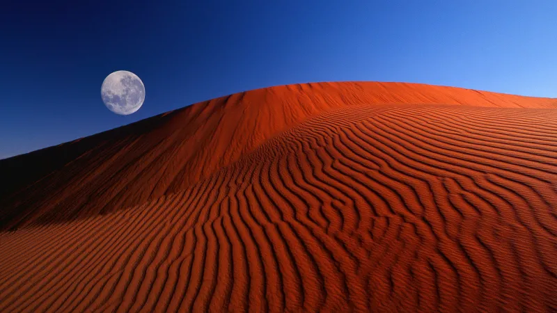 Red Moon Desert, Windows XP wallpaper