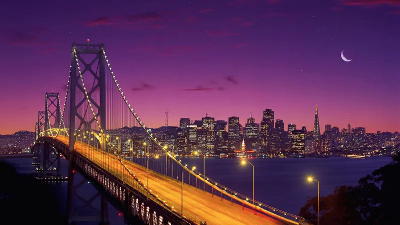 San Francisco-Oakland Bay Bridge, Windows XP wallpaper