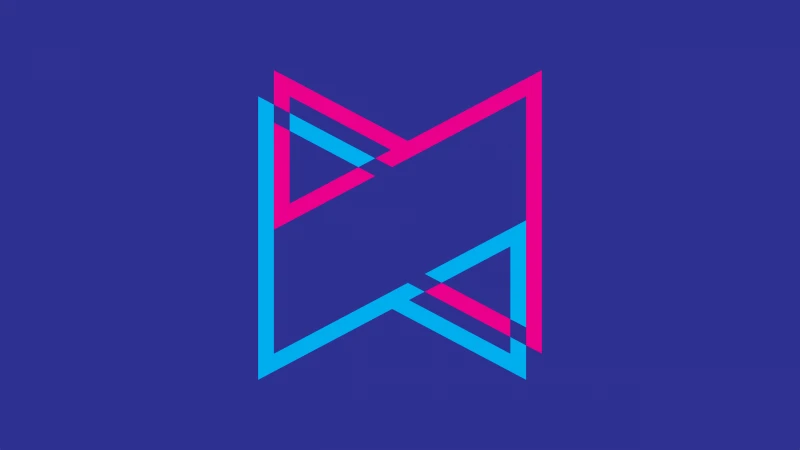 MKBHD Logo, Blue background 5K