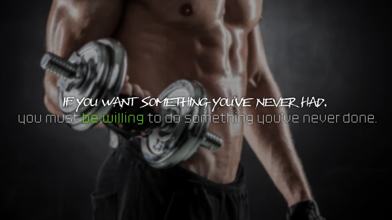 Gym motivation quote, Bodybuilder, Dumbbell workout, 5K wallpaper