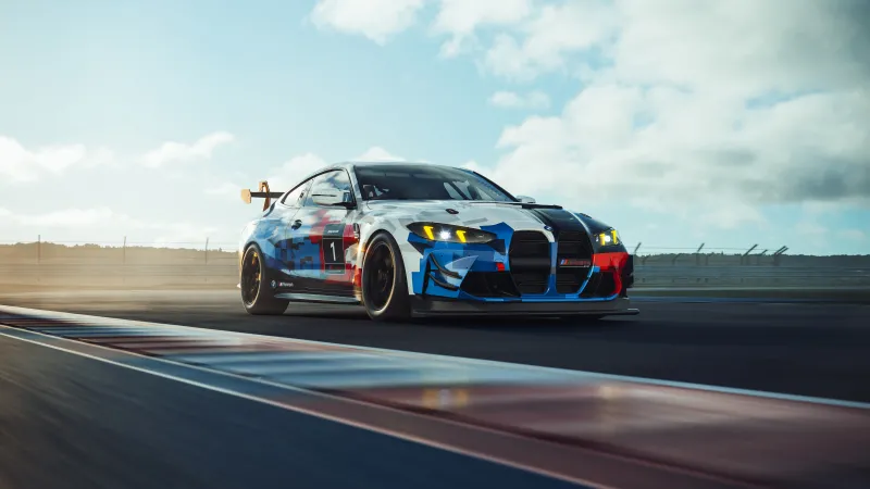 BMW M4 GT4 EVO, Racing car, 2024, 5K, Race track, 8K wallpaper