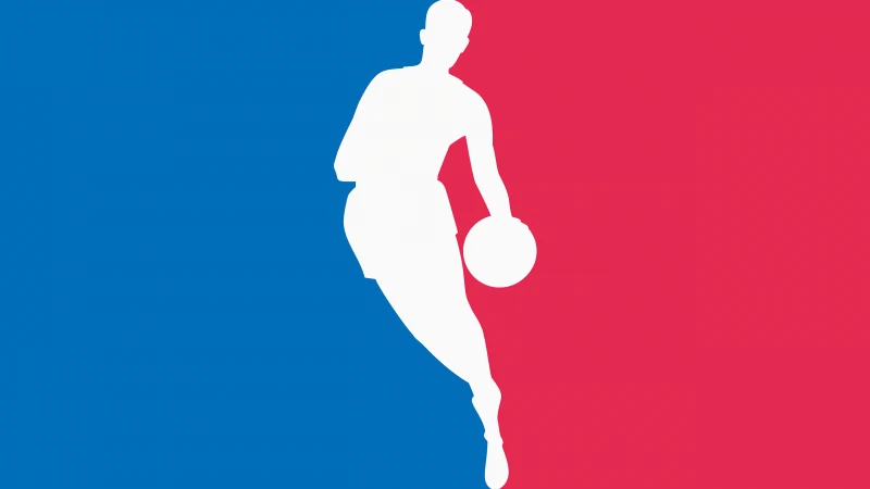 NBA Logo, Basketball game, 5K wallpaper, Minimalist