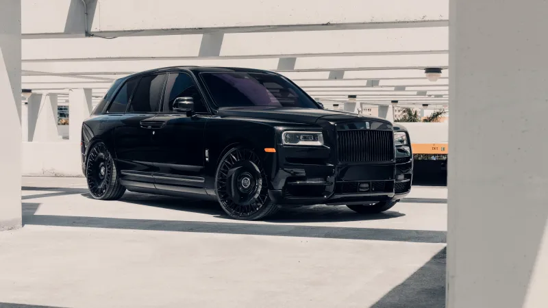 Rolls-Royce Cullinan, Black cars, 5K, 8K wallpaper