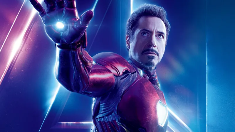 Robert Downey Jr, Iron Man 8K wallpaper