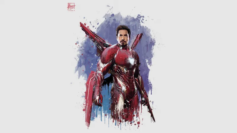 Robert Downey Jr, Iron Man, Artwork