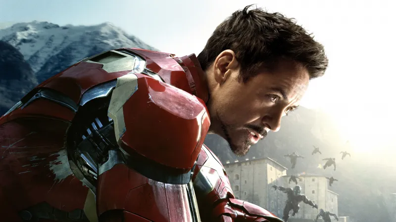 Robert Downey Jr as Iron Man, 8K wallpaper