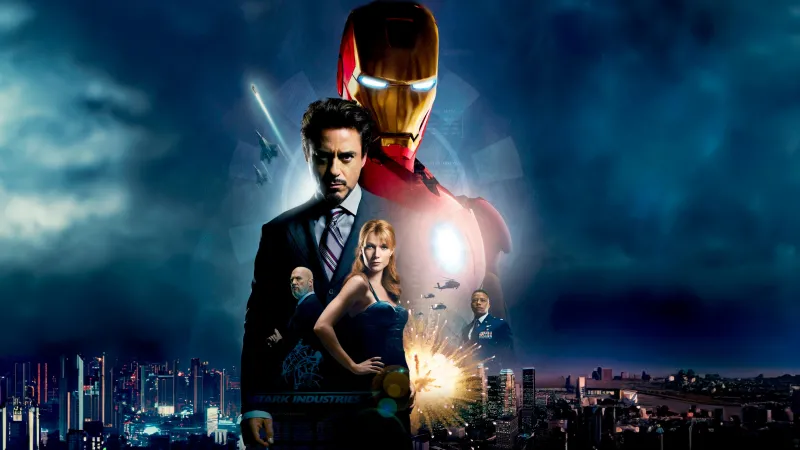 Robert Downey Jr, Iron Man, Movie wallpaper 4K