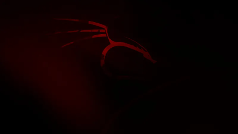 Kali Linux, Dark aesthetic wallpaper, Red