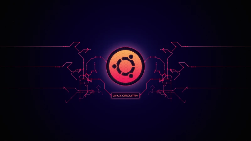 Linux wallpaper, ubuntu, Purple background 4K