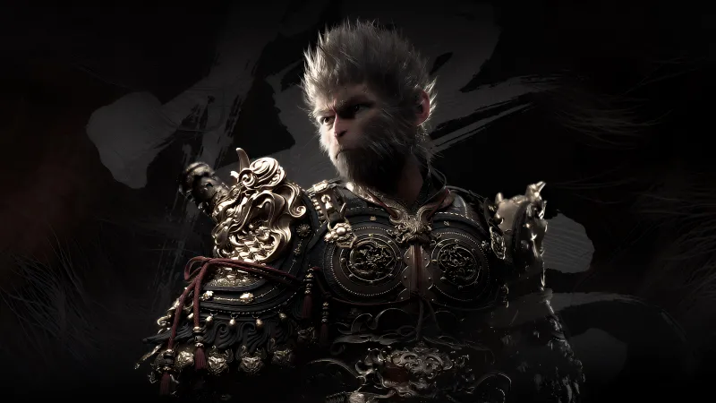 Black Myth: Wukong, 8K background, 2024 Games, 5K, Destined One, Dark theme