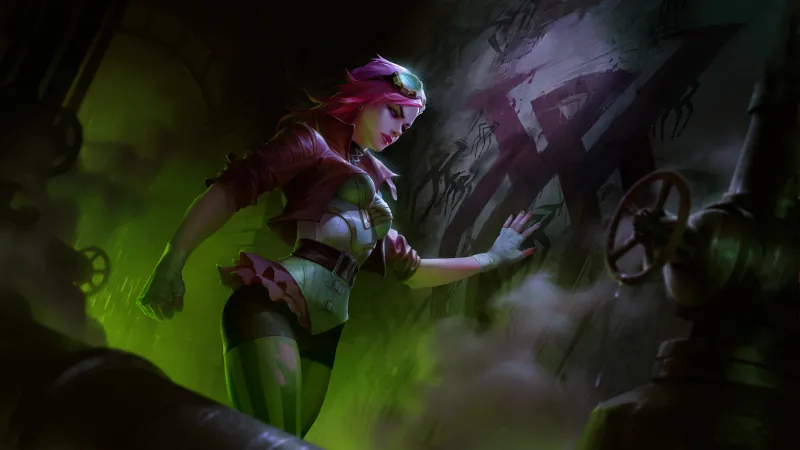 Vi (LoL), Game poster, 5K wallpaper