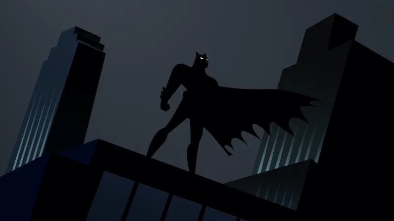 Batman Silhouette, 5K wallpaper, Gotham, Dark aesthetic