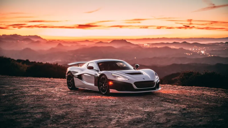 Rimac Nevera, Desktop wallpaper 4K