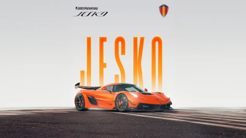 Koenigsegg Jesko Poster, Sports cars, 5K wallpaper