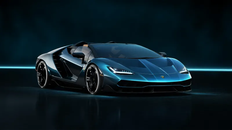 Lamborghini Centenario Roadster, Supercar wallpaper 4K