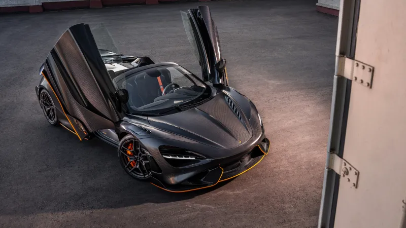 TopCar McLaren 765LT Spider Carbon Edition, 2024, 8K wallpaper, 5K, Carbon Fiber