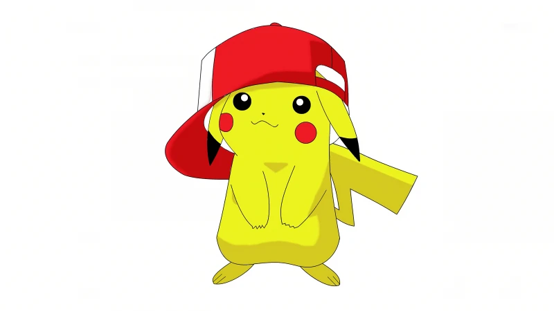 Pikachu, Minimal wallpaper 5K