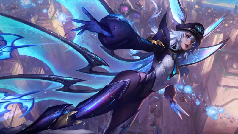 Battle Bat Xayah, League of Legends wallpaper 4K
