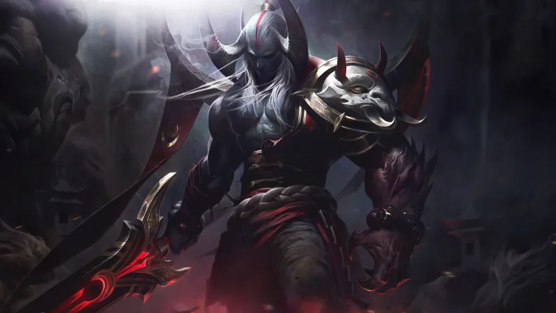 Blood Moon Aatrox Wallpaper, League Of Legends, Aatrox