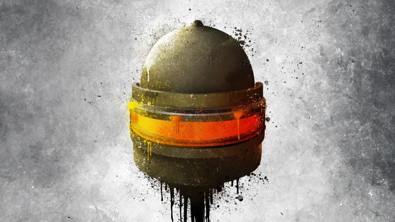 PUBG Level 3 helmet, Drippy artwork, 8K wallpaper