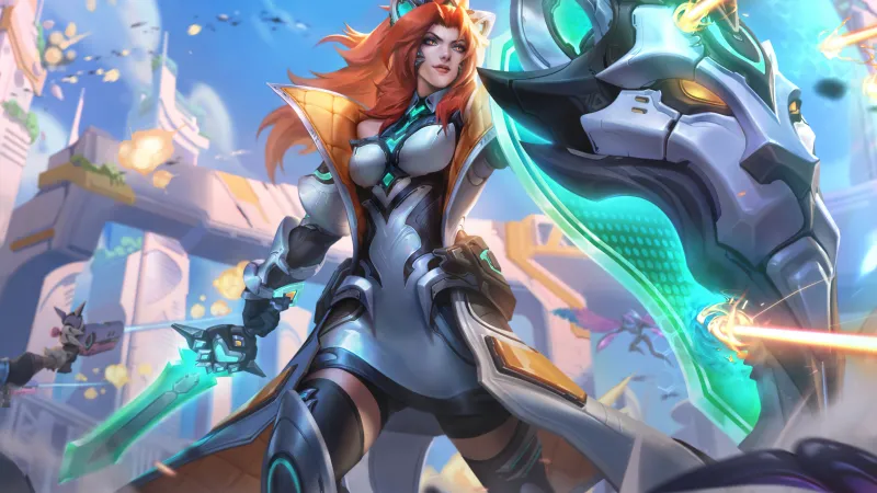 Battle Lion Leona, League of Legends wallpaper