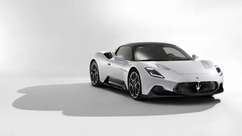 Maserati MC20, Sports cars, White background, 2021, 5K, 8K