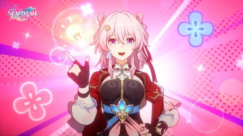 Honkai: Star Rail, Pink background 4K