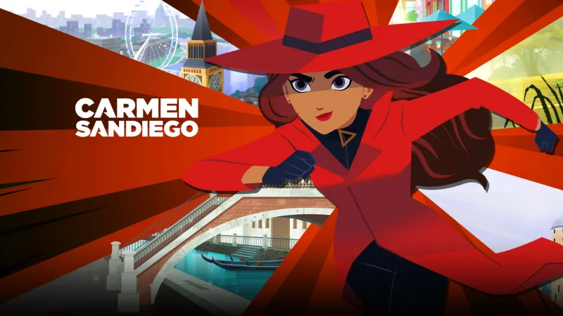 Carmen Sandiego, Animated series, Netflix series, Red hat, 4K wallpaper