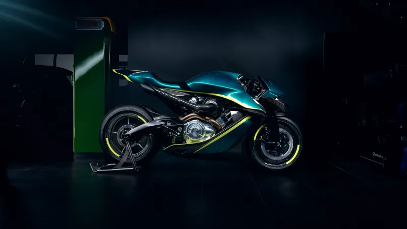 Aston Martin AMB 001 Pro, Brough Superior, Track-only superbike, Racing Green, 5K wallpaper