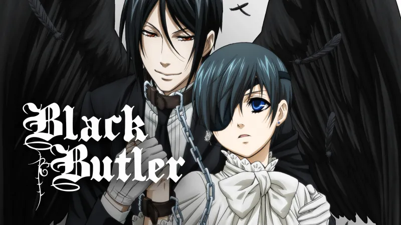 Black butler 4K Wallpaper, Sebastian Michaelis, Ciel Phantomhive, Kuroshitsuji (Black Butler)