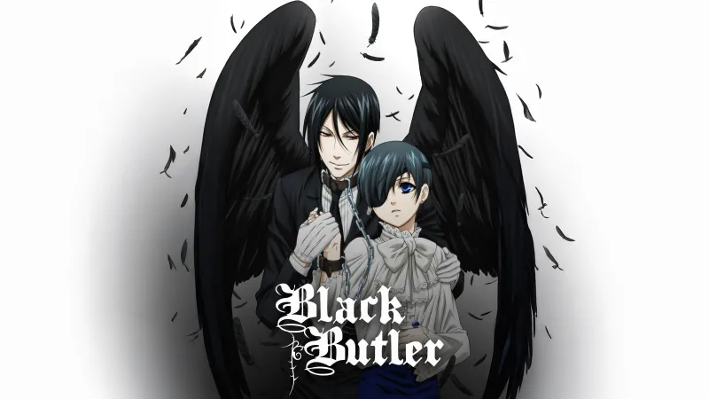 Black butler 5K Wallpaper, Sebastian Michaelis, Ciel Phantomhive, Kuroshitsuji (Black Butler)