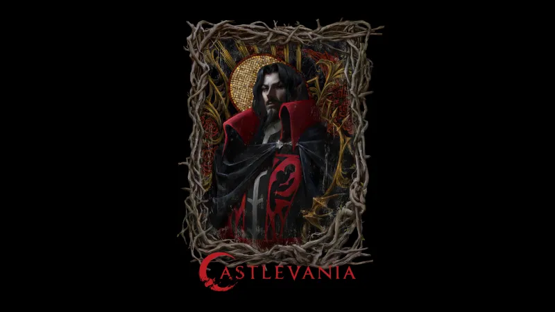 Dracula wallpaper, AMOLED Black background 5K, Castlevania