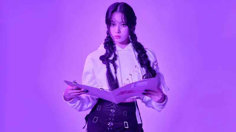 NMIXX Jiwoo wallpaper, K-pop, female idol