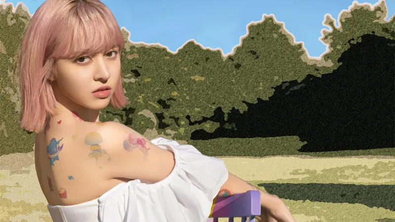 NMIXX Lily wallpaper, K-Pop, girl group