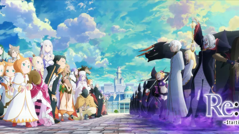 Re:Zero Game Art Wallpaper, 8K Resolution