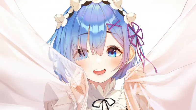 Rem Anime Girl Wallpaper, 5K