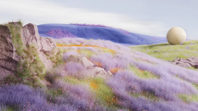 Ethereal Landscape, Surreal Digital Art, 5K wallpaper